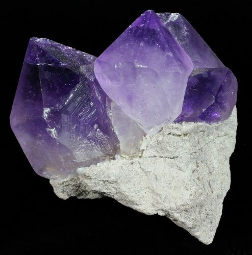 Amethyst Crystal Cluster on Matrix - Morocco #57040
